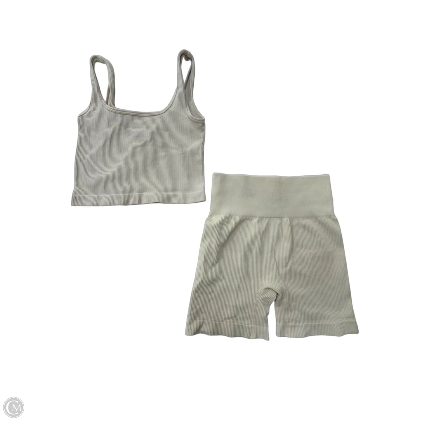 Shorts Set By Oqq In Beige, Size: S