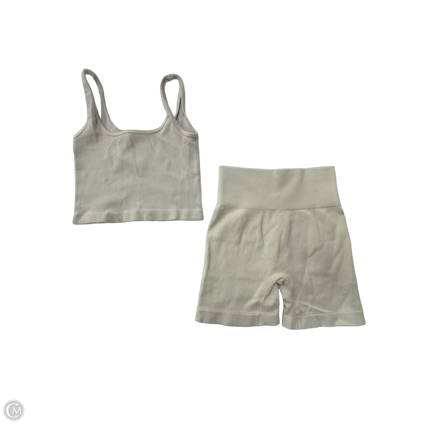 Shorts Set By Oqq In Beige, Size: S