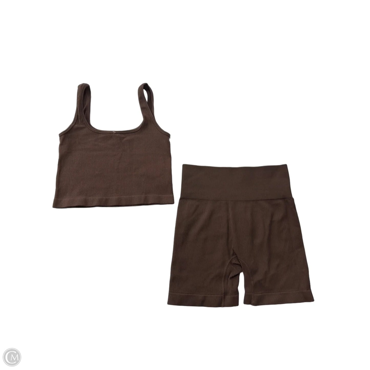 Shorts Set By Oqq In Brown, Size: S