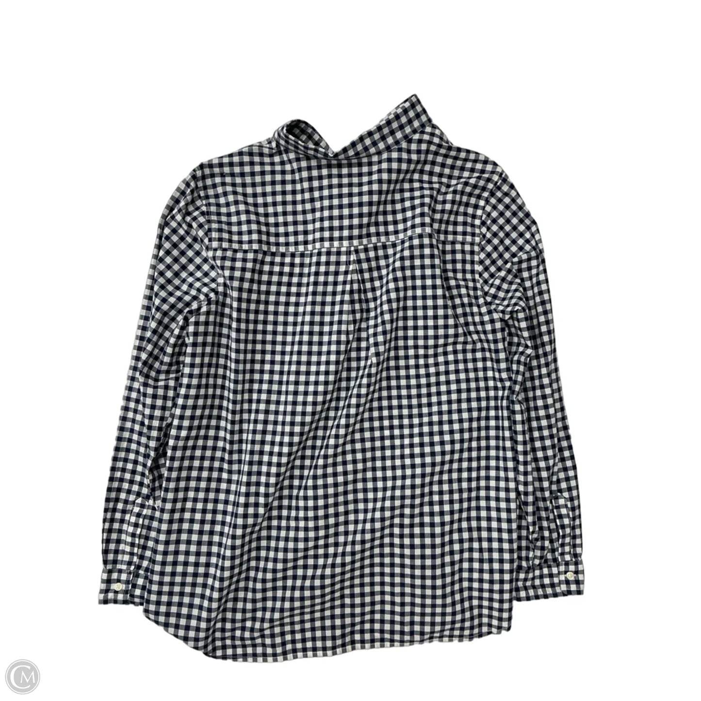 Top Long Sleeve By Old Navy In Checkered Pattern, Size: Xl