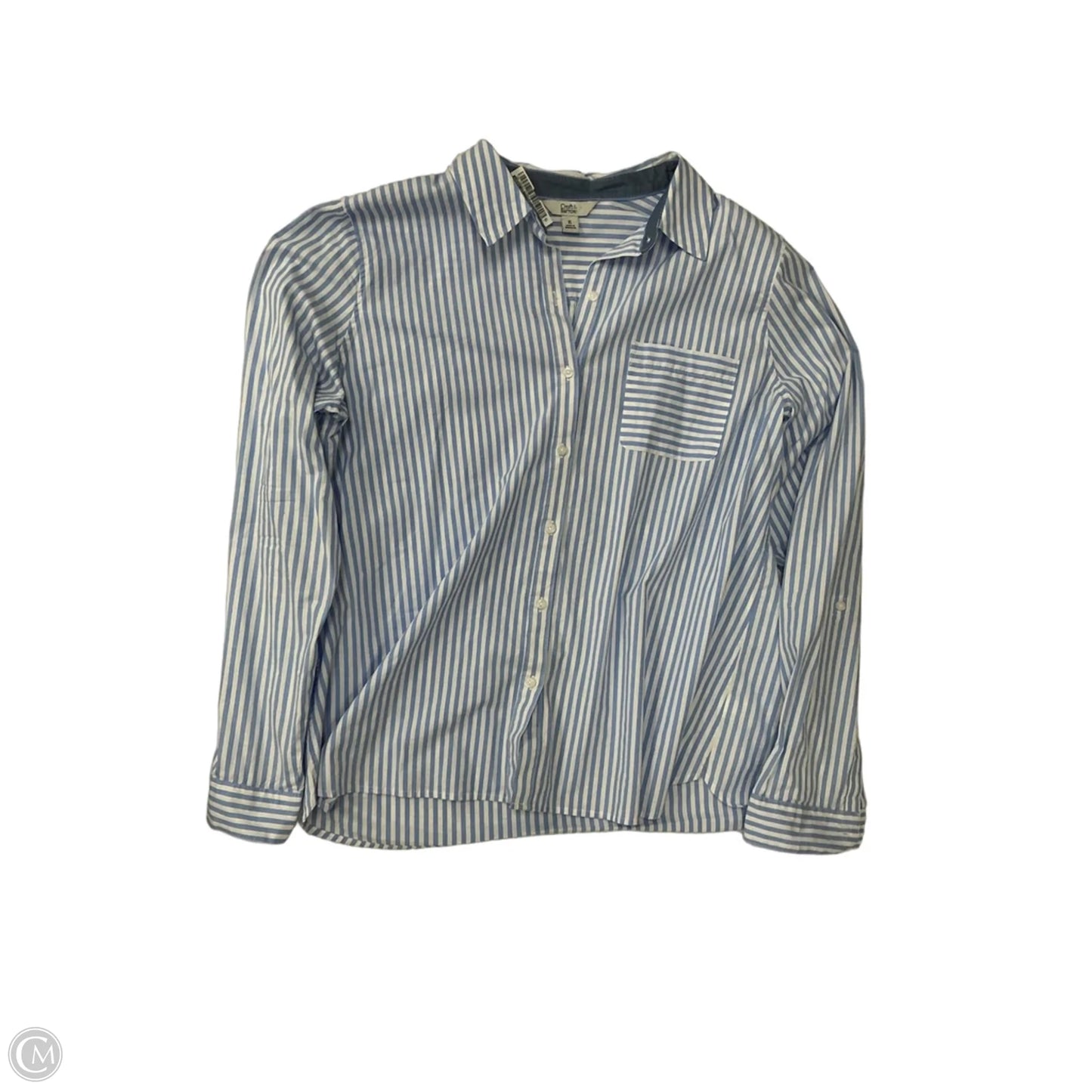 Top Long Sleeve By Croft And Barrow In Striped Pattern, Size: Xl