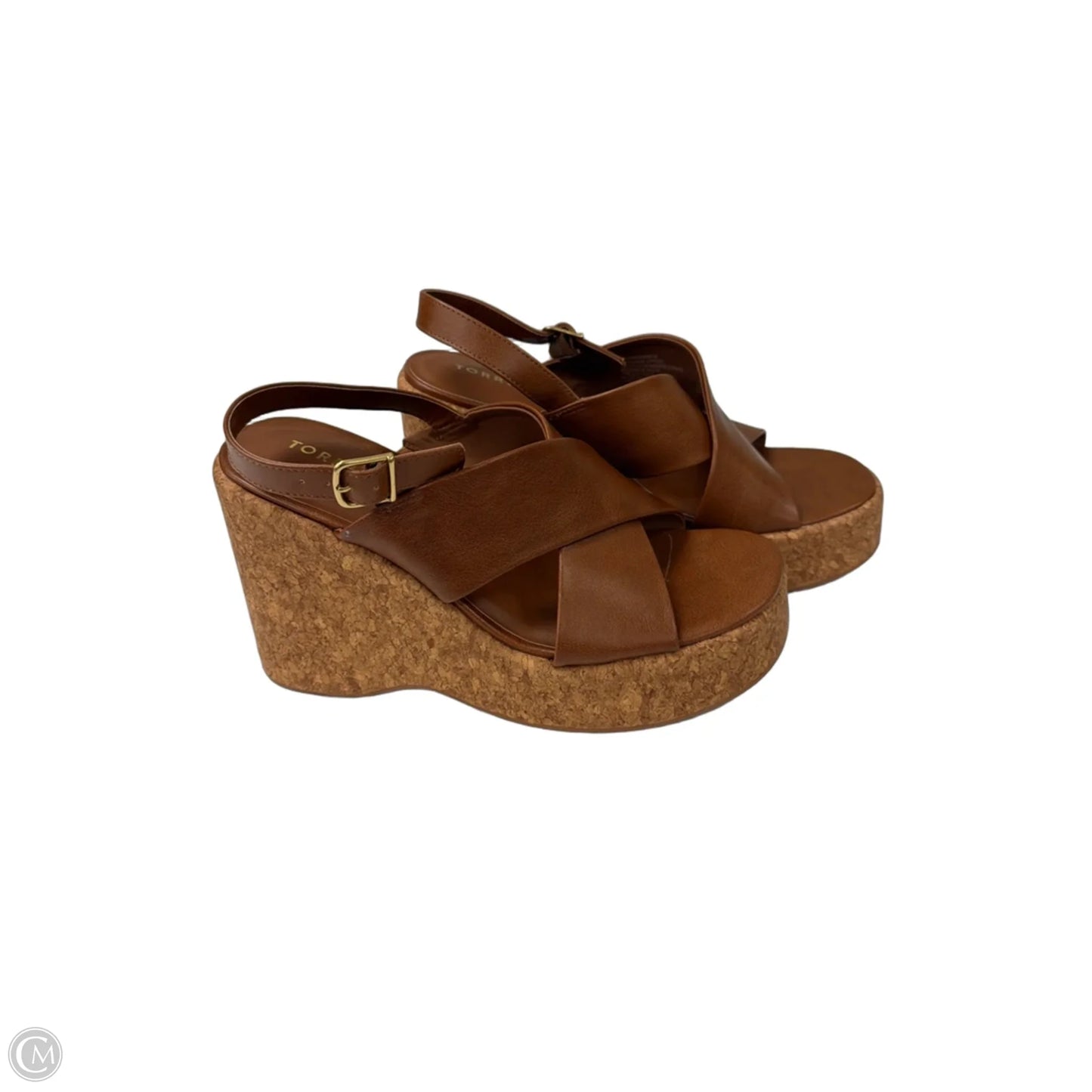Sandals Heels Platform By Torrid In Brown, Size: 12
