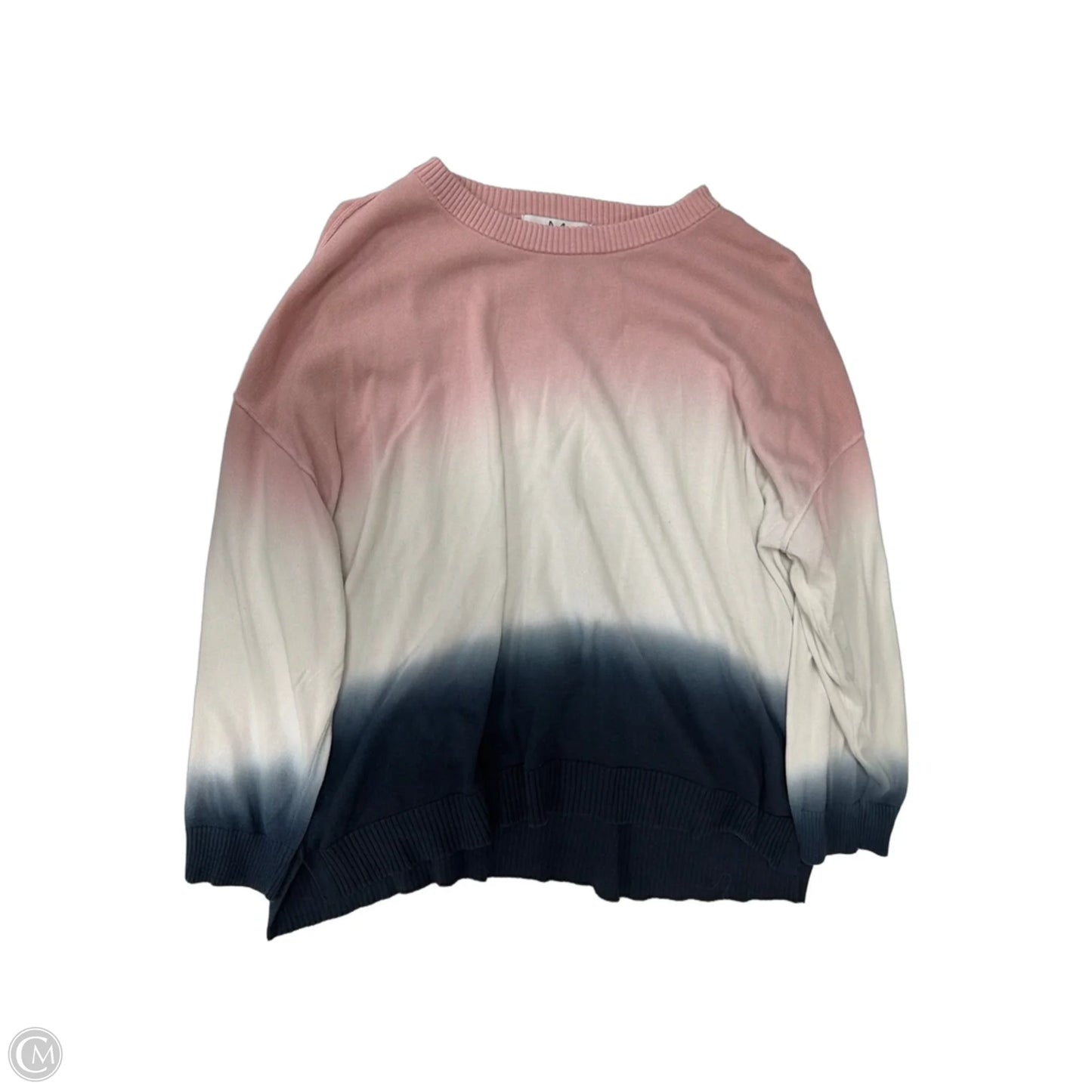 Top Long Sleeve By Magaschoni In Tie Dye Print, Size: 2x