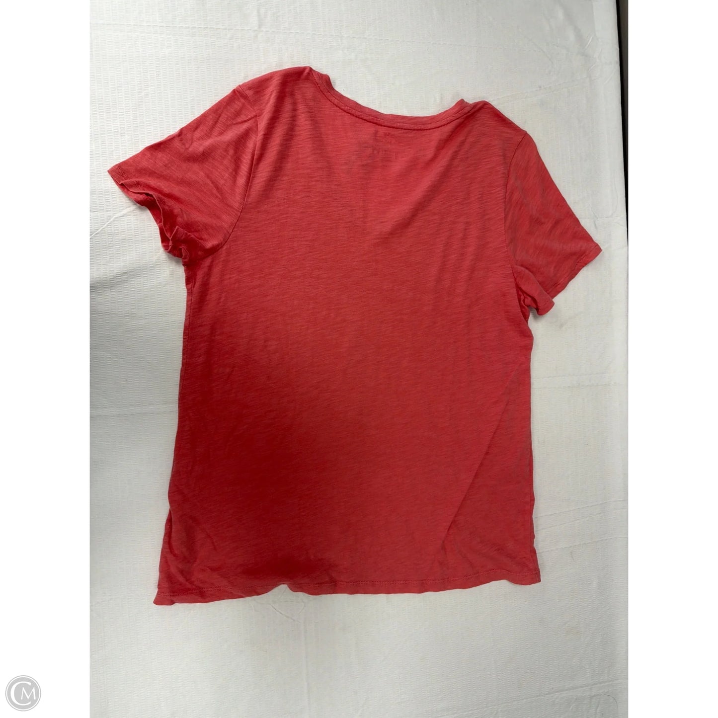 Top Short Sleeve By Tommy Hilfiger In Pink, Size: L