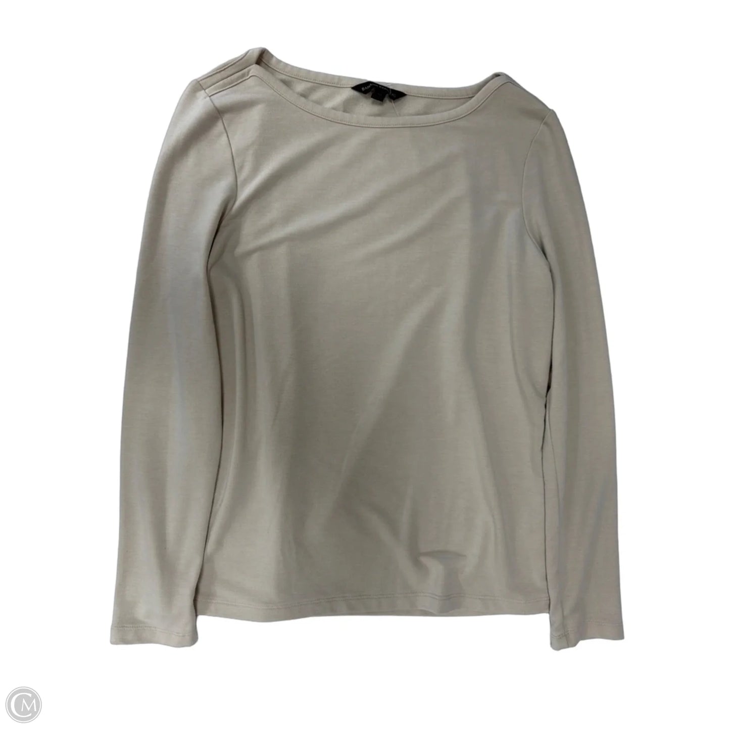 Top Long Sleeve By Banana Republic In Tan, Size: M