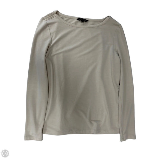 Top Long Sleeve By Banana Republic In Tan, Size: M