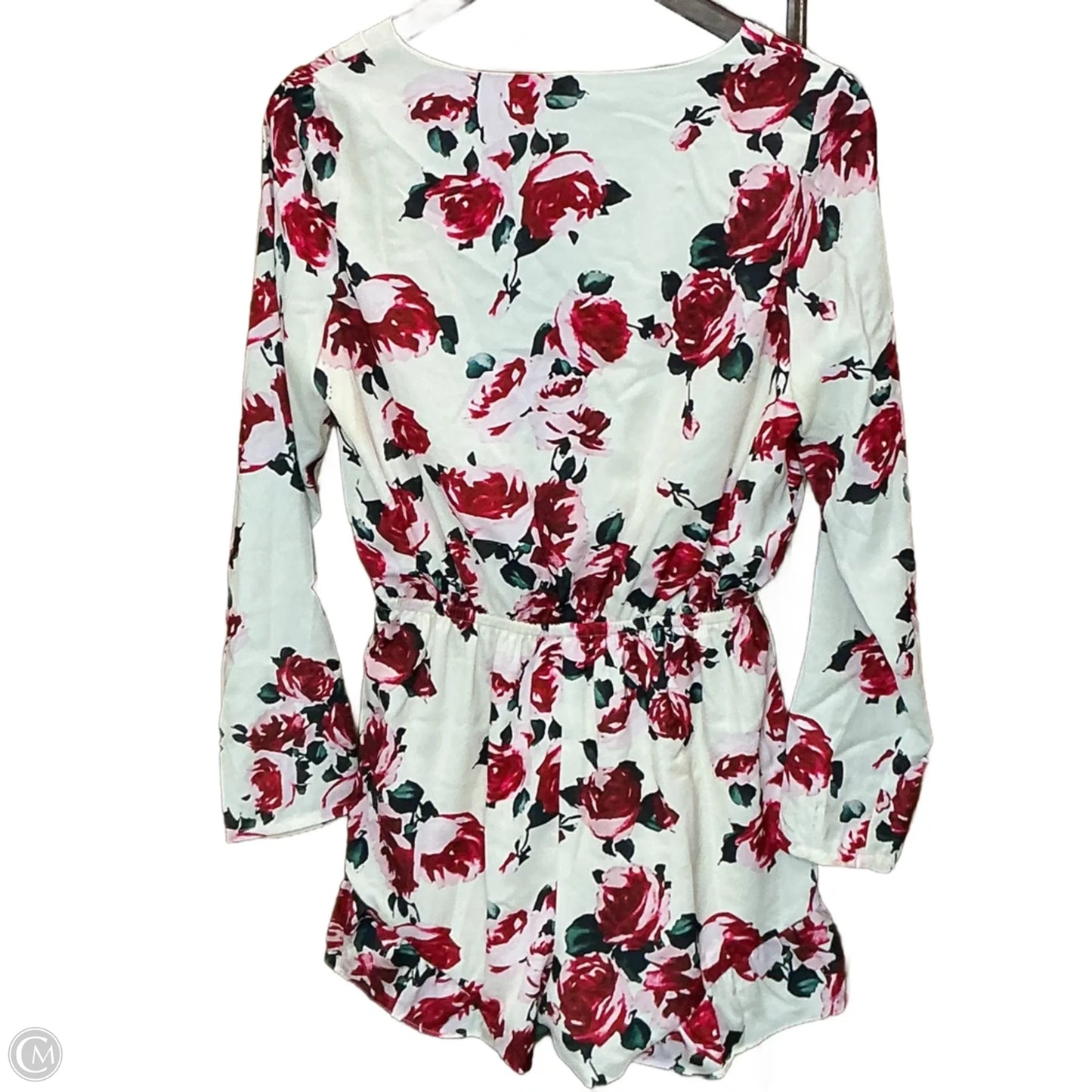 Romper By Clothes Mentor In Floral Print, Size: M