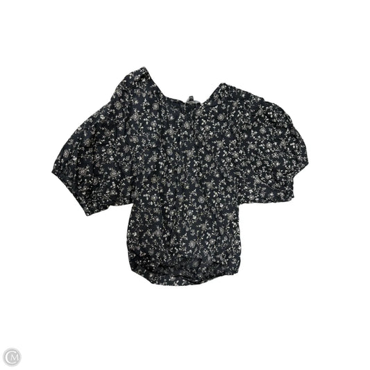 Top Short Sleeve By Madewell In Black & Cream, Size: S