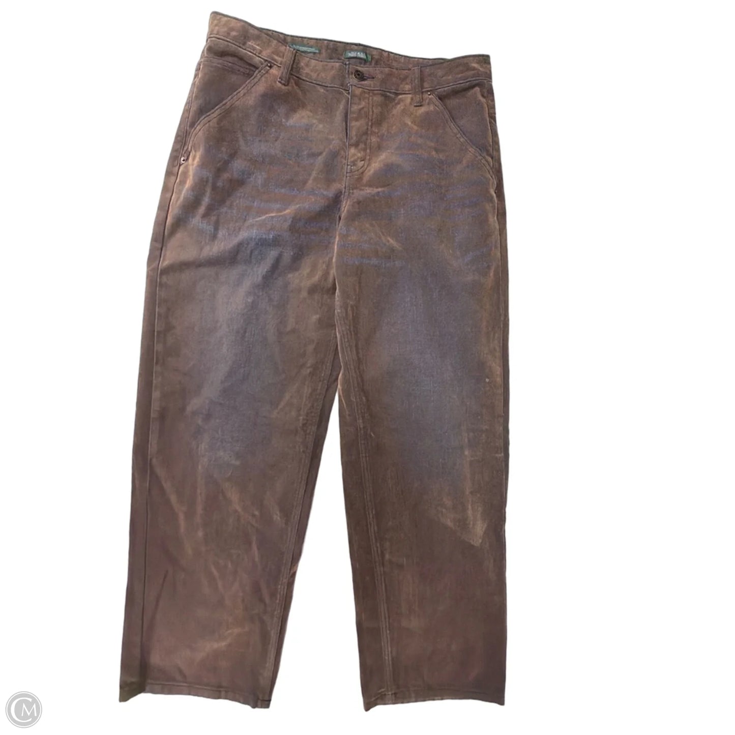 Jeans Wide Leg By Wild Fable In Brown, Size: 10
