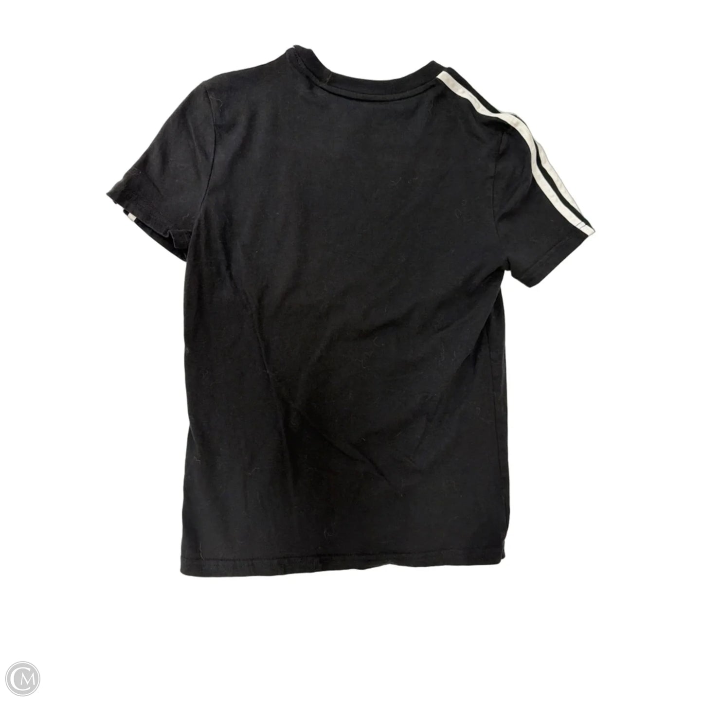 Top Short Sleeve By Adidas In Black & White, Size: M