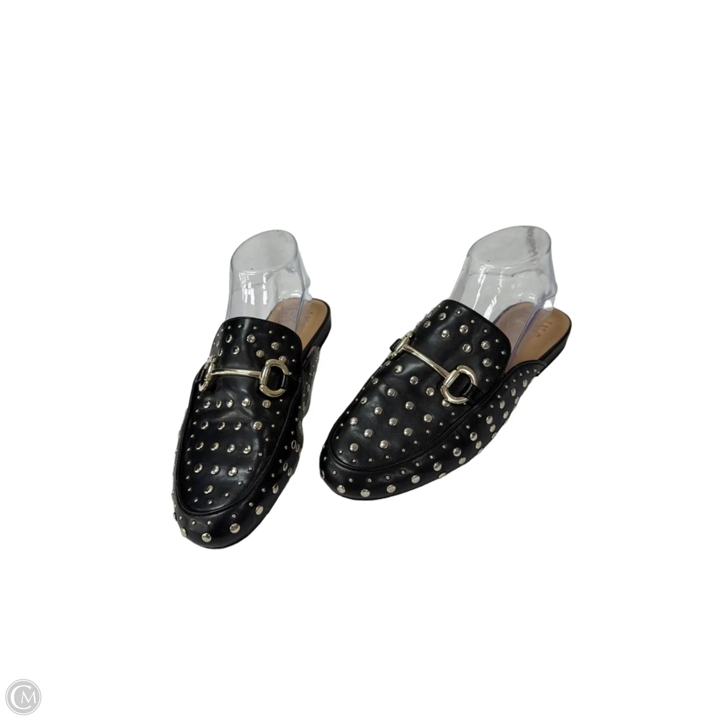 Shoes Flats By Inc In Black & Gold, Size: 8.5