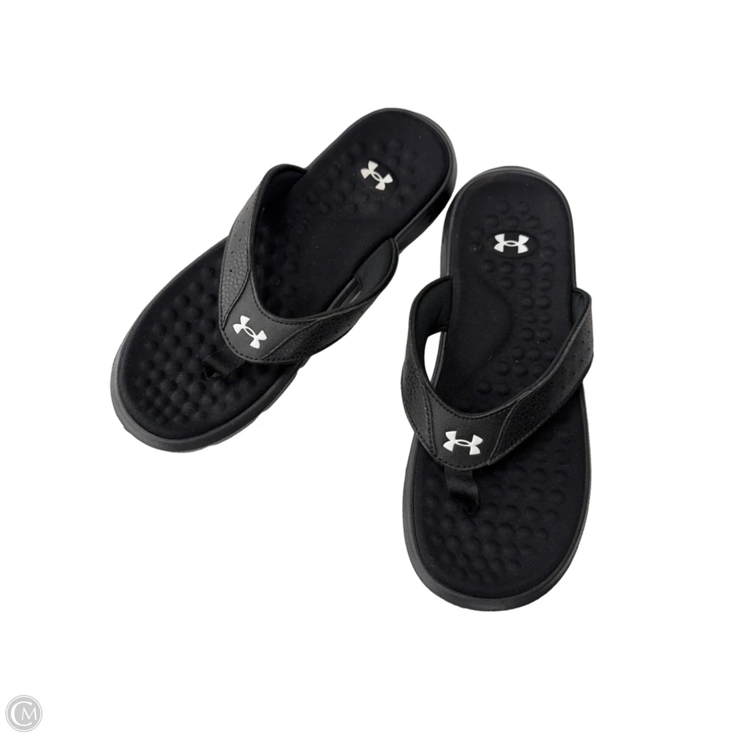 Sandals Flats By Under Armour In Black, Size: 8