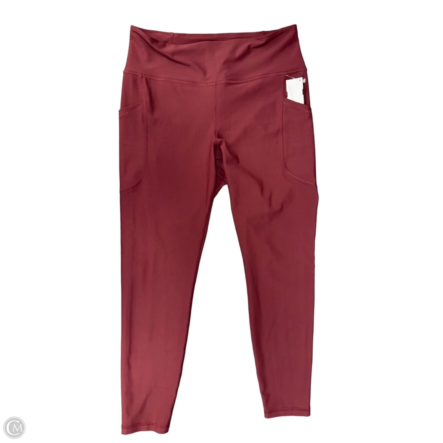 Athletic Leggings By Old Navy In Maroon, Size: L