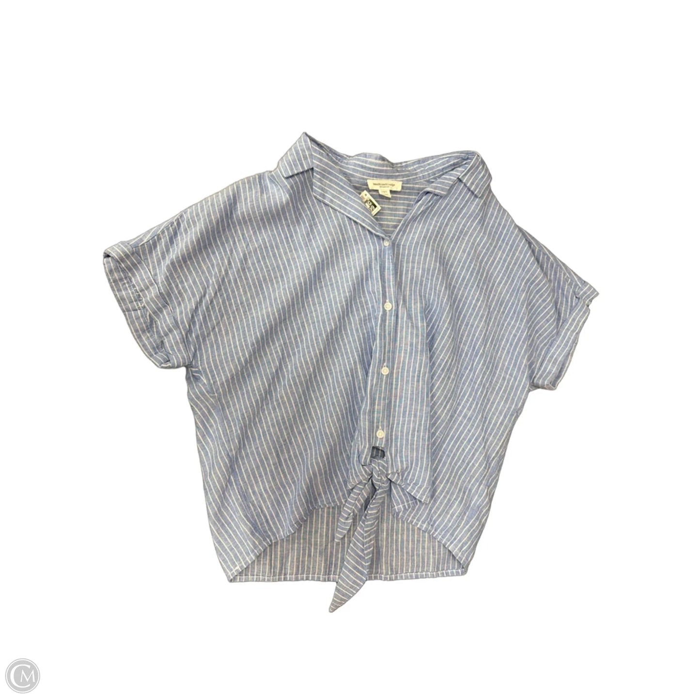 Top Short Sleeve By Beachlunchlounge In Striped Pattern, Size: L