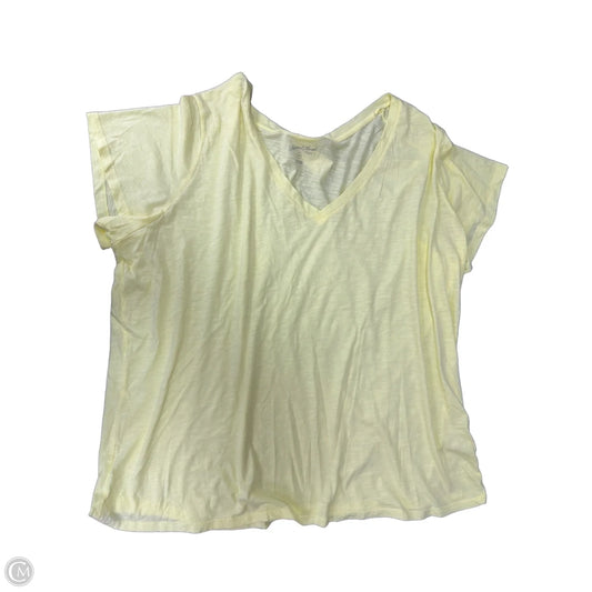 Top Short Sleeve Basic By Universal Thread In Yellow, Size: 4x