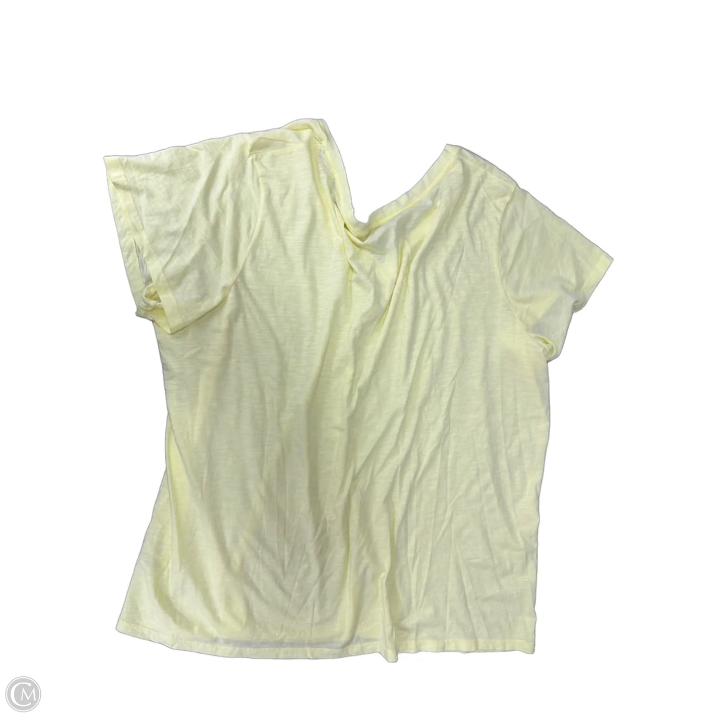 Top Short Sleeve Basic By Universal Thread In Yellow, Size: 4x