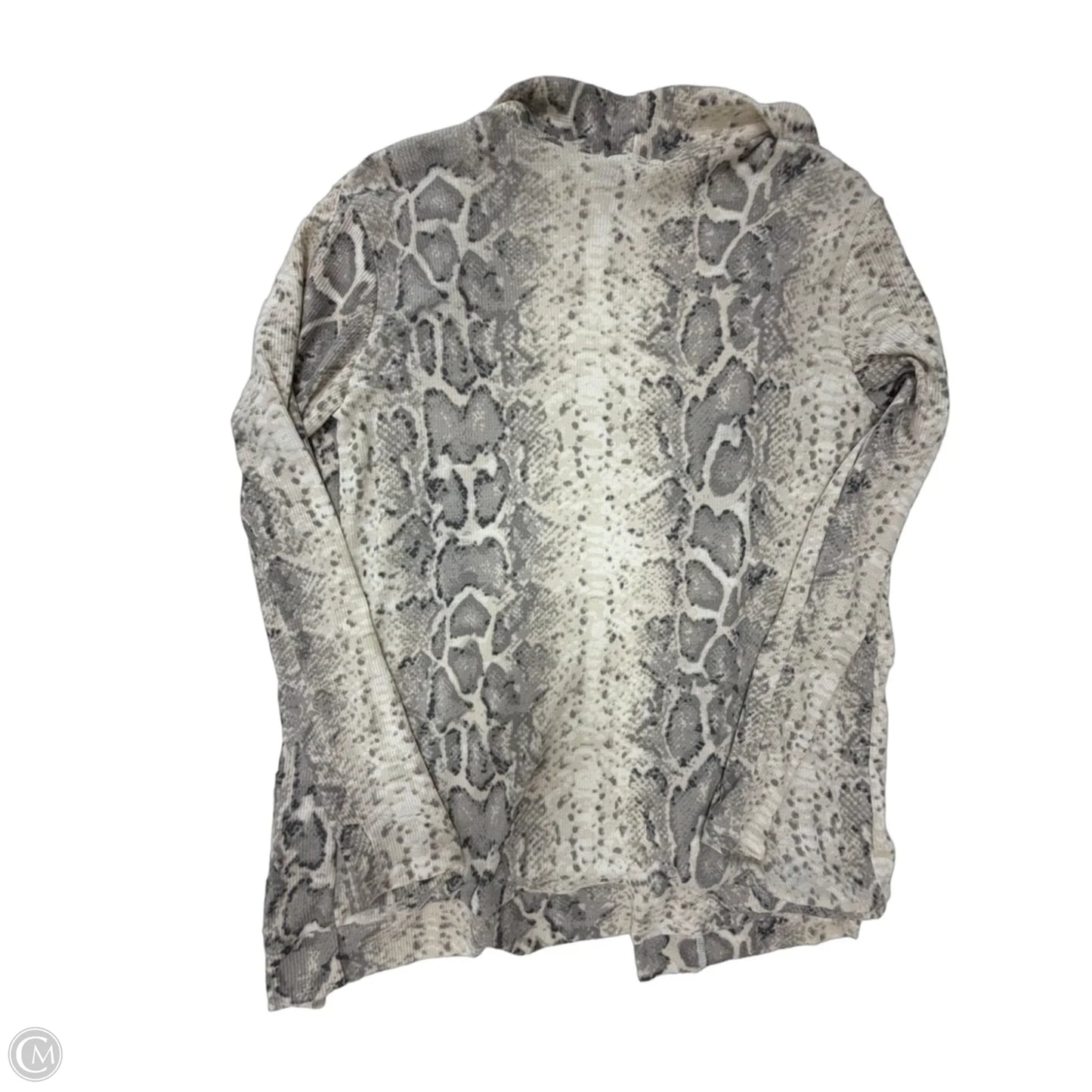 Cardigan By Cherish In Snakeskin Print, Size: S