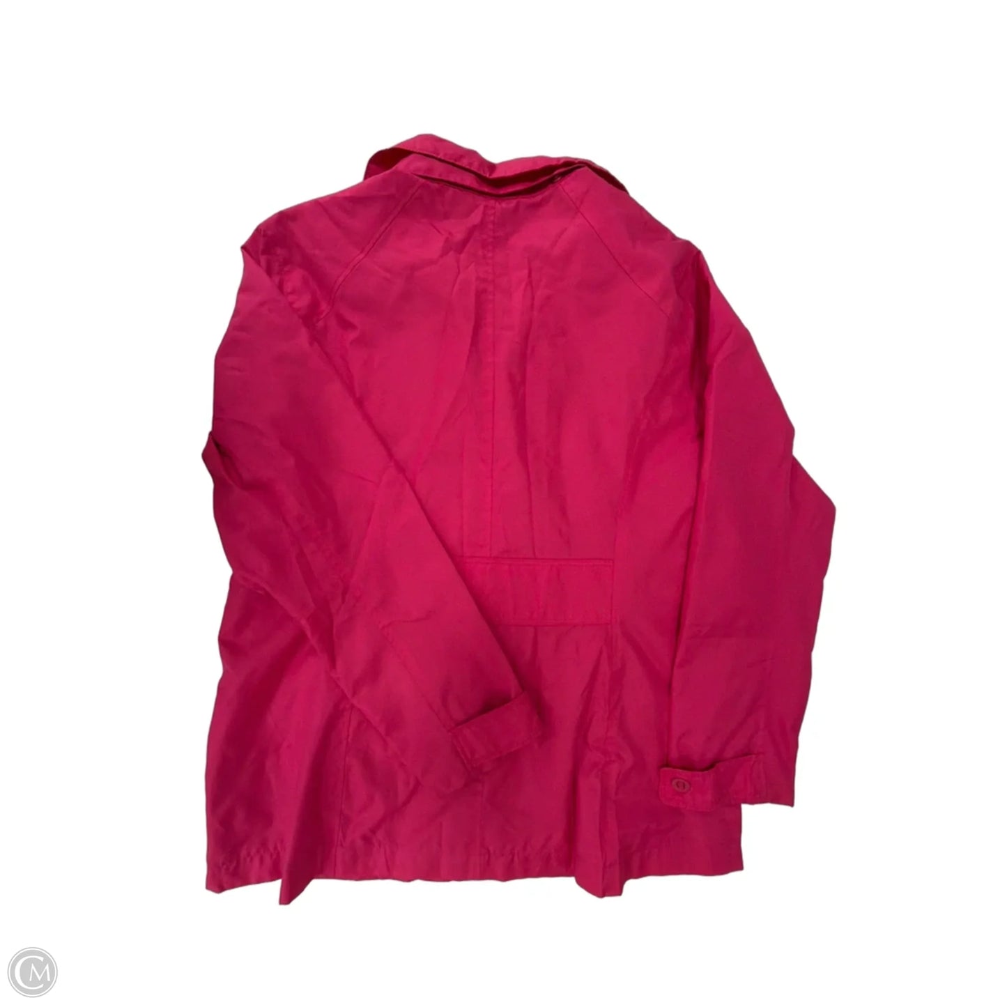 Jacket Windbreaker By Lands End In Pink, Size: L
