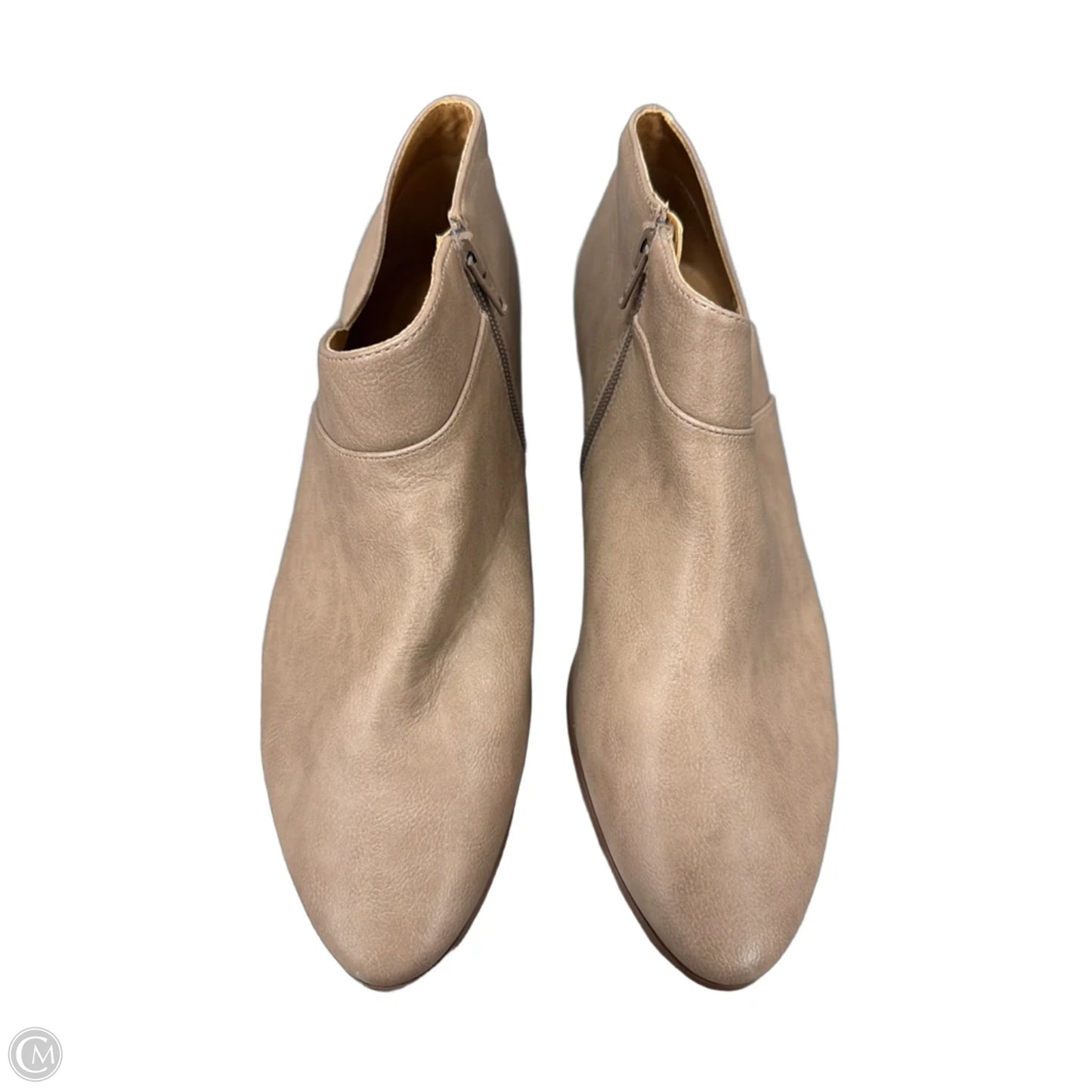 Boots Ankle Flats By Comfortview In Brown, Size: 10