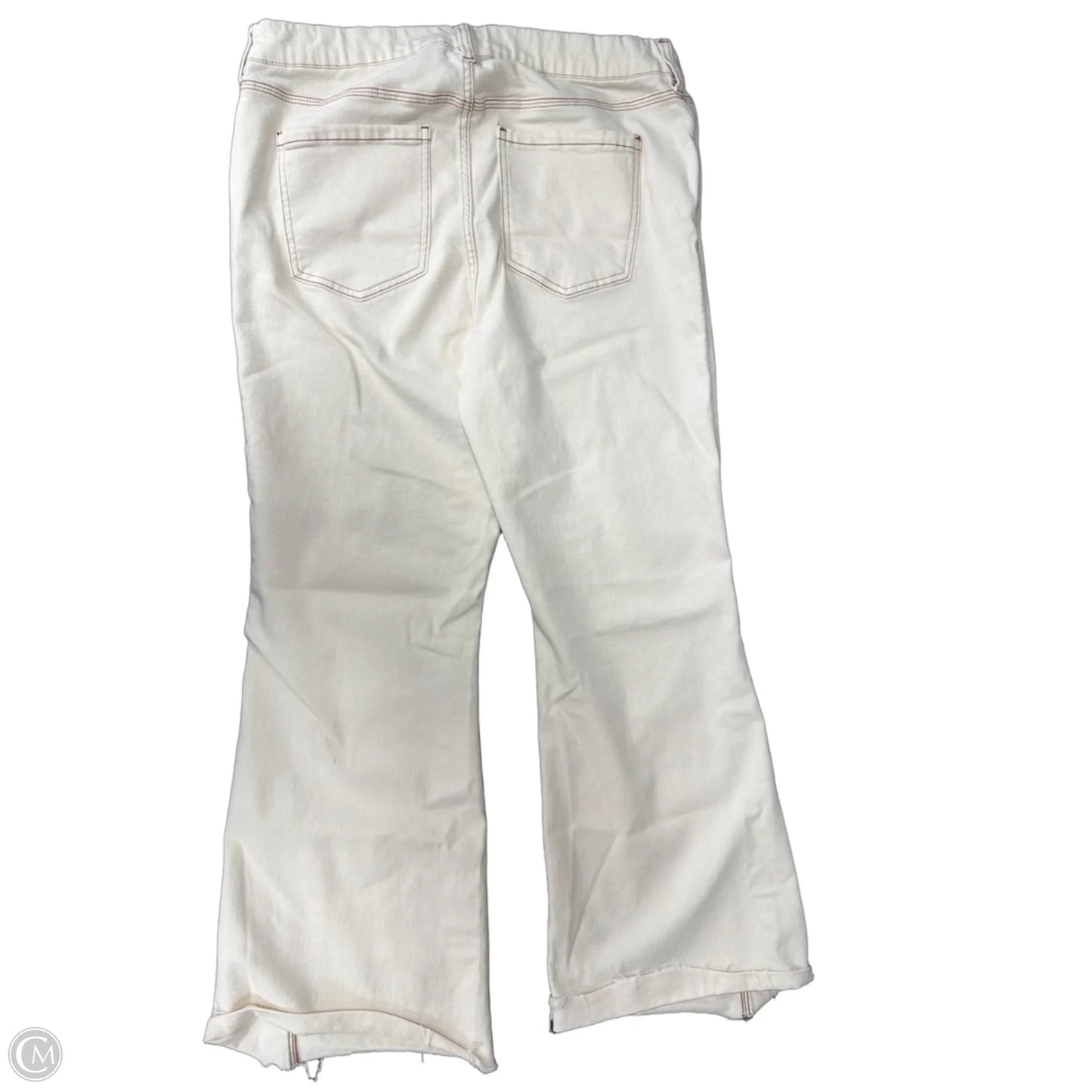 Pants Wide Leg By Liverpool In Cream, Size: 16