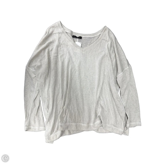 Top Long Sleeve By Nally And Millie In Grey, Size: L