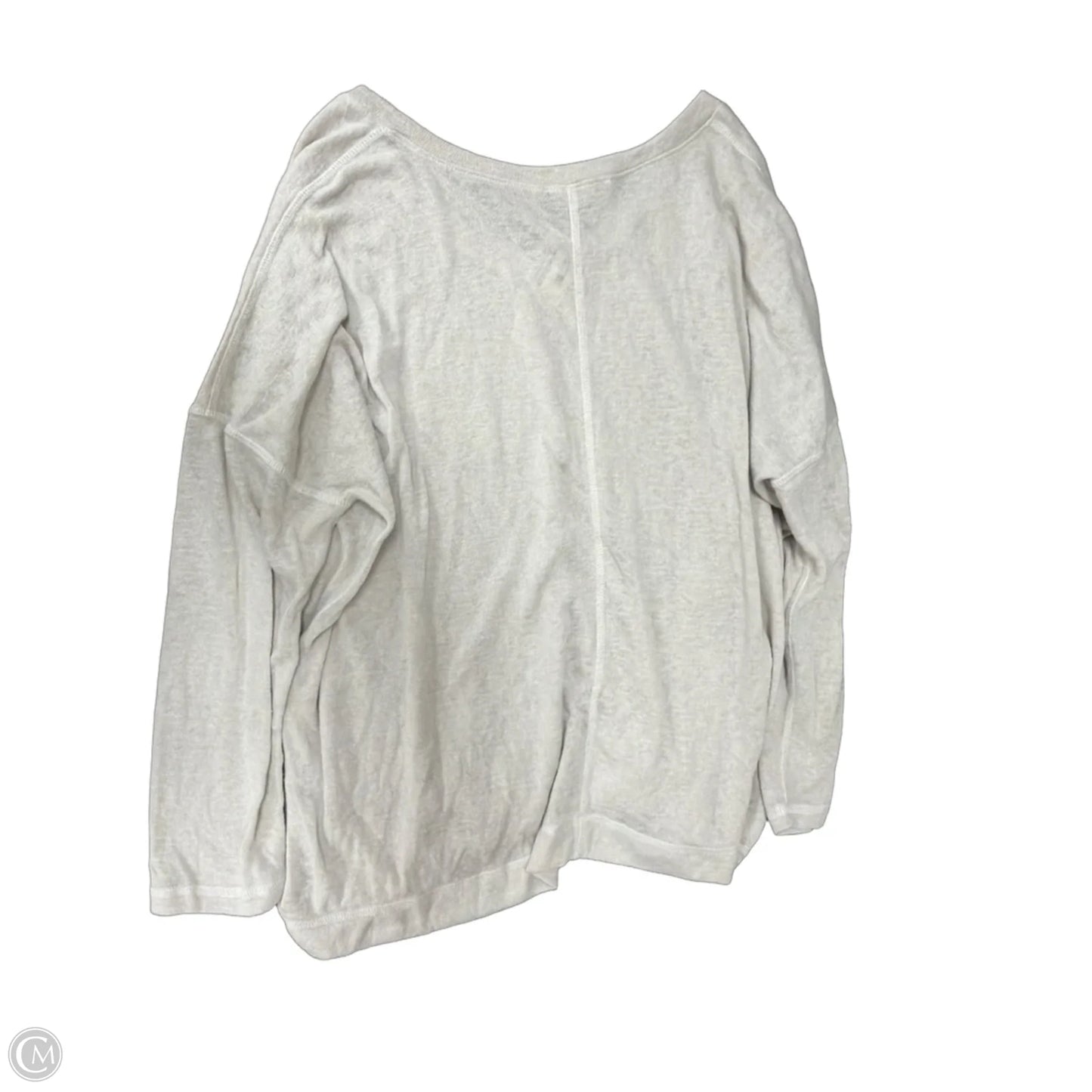 Top Long Sleeve By Nally And Millie In Grey, Size: L