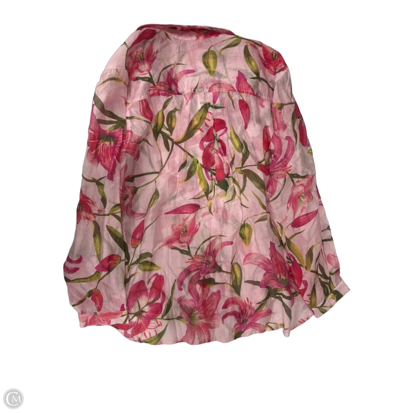 Top Long Sleeve By Philosophy In Floral Print, Size: 2x