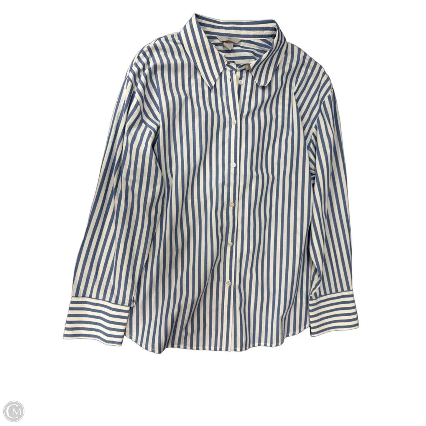 Top Long Sleeve By H&m In Striped Pattern, Size: Xl