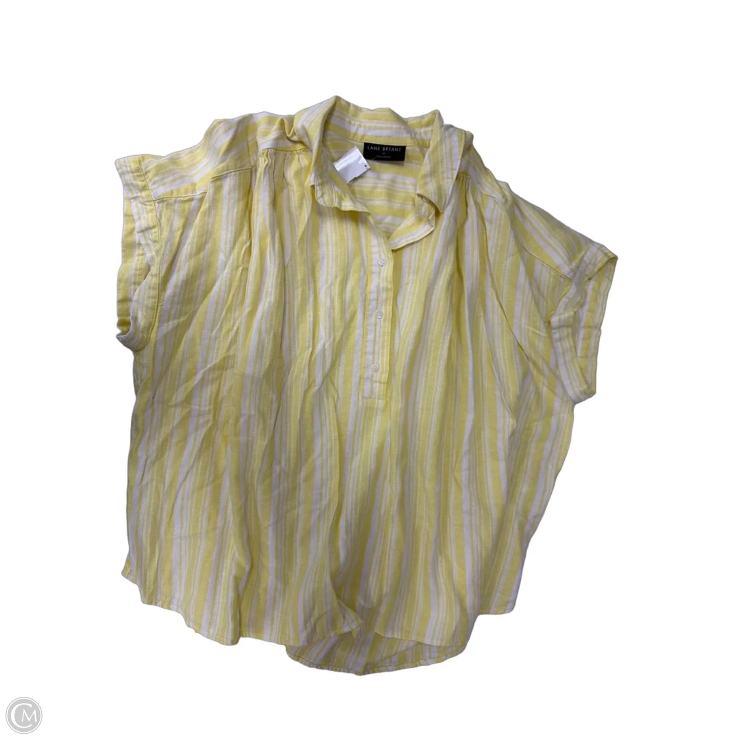 Top Sleeveless By Lane Bryant In Yellow, Size: 2x