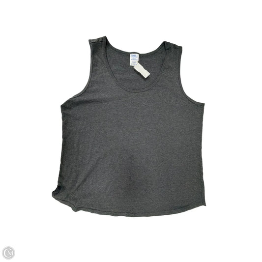 Tank Top By Port & Company In Grey, Size: 1x