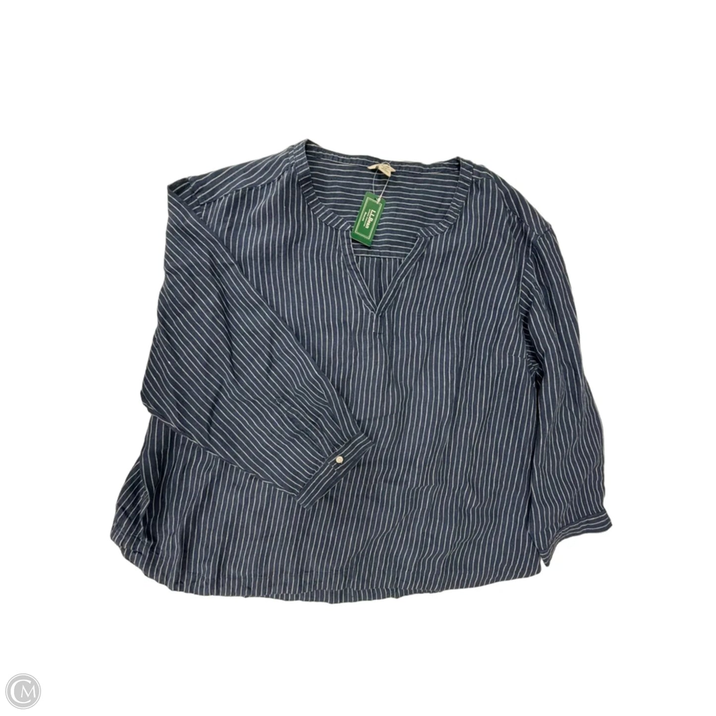 Top 3/4 Sleeve By L.l. Bean In Striped Pattern, Size: 2x