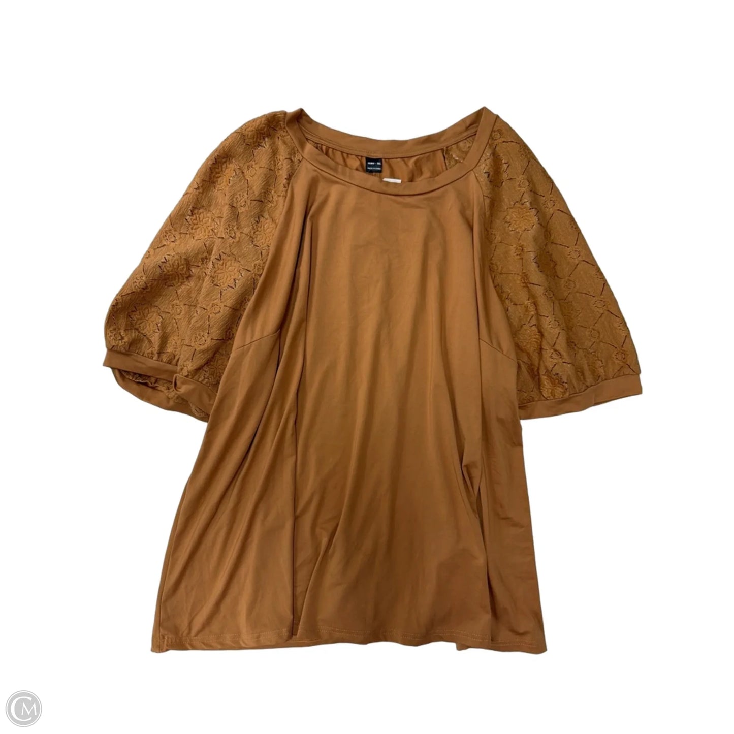 Top Short Sleeve By Clothes Mentor In Brown, Size: 5