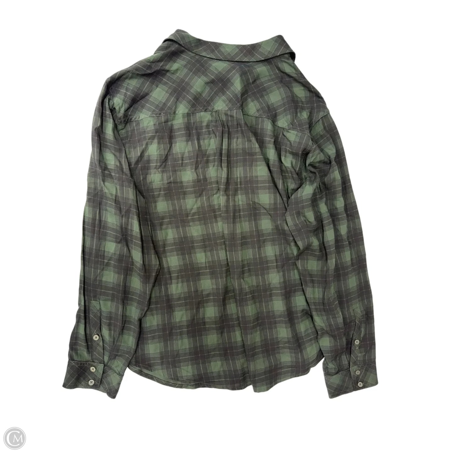 Top Long Sleeve By Torrid In Black & Green, Size: 3x