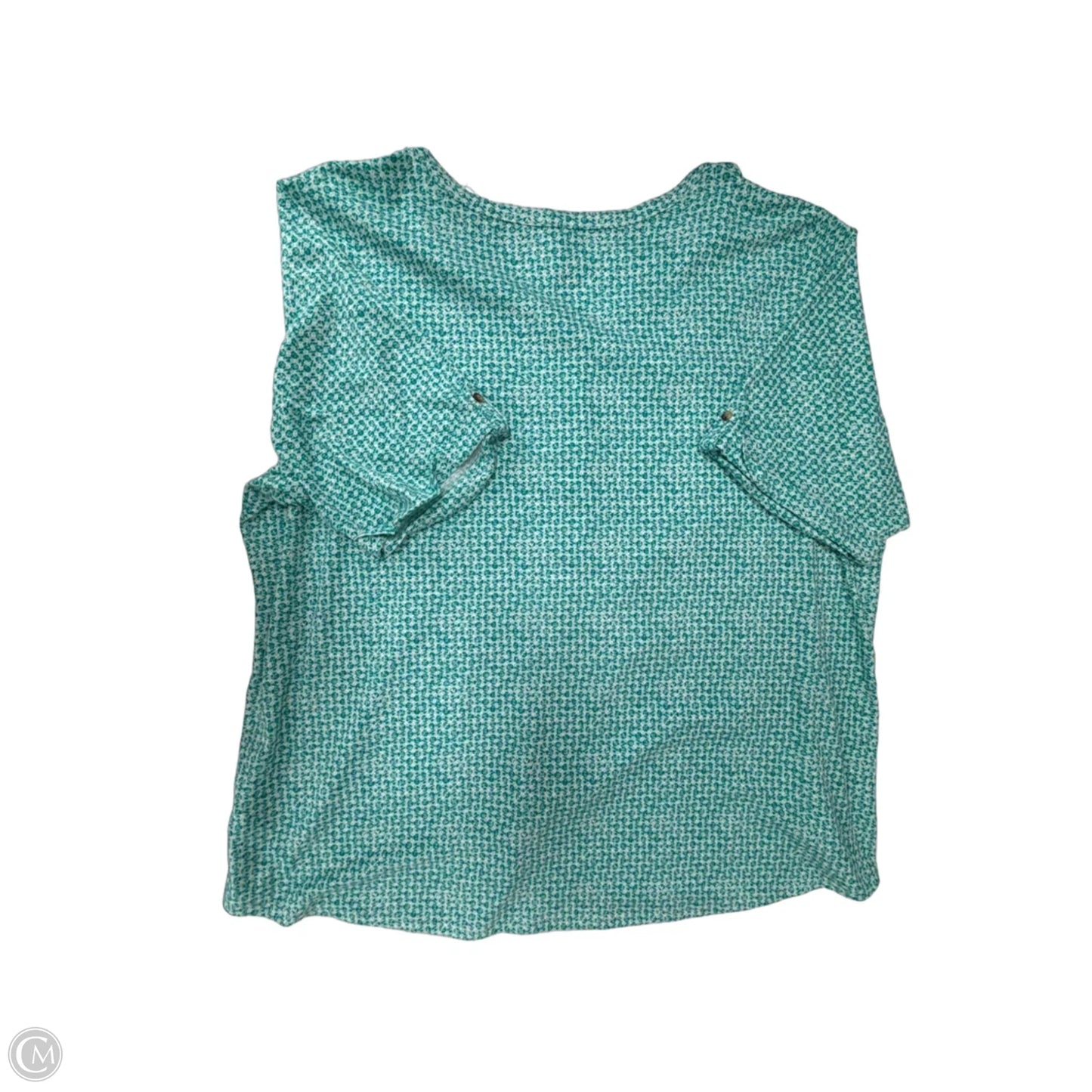 Top Short Sleeve By Croft And Barrow In Green, Size: 3x