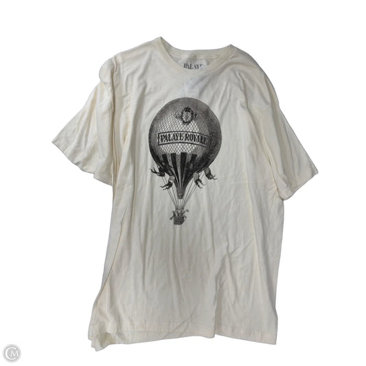Top Short Sleeve By Clothes Mentor In Cream, Size: 3x