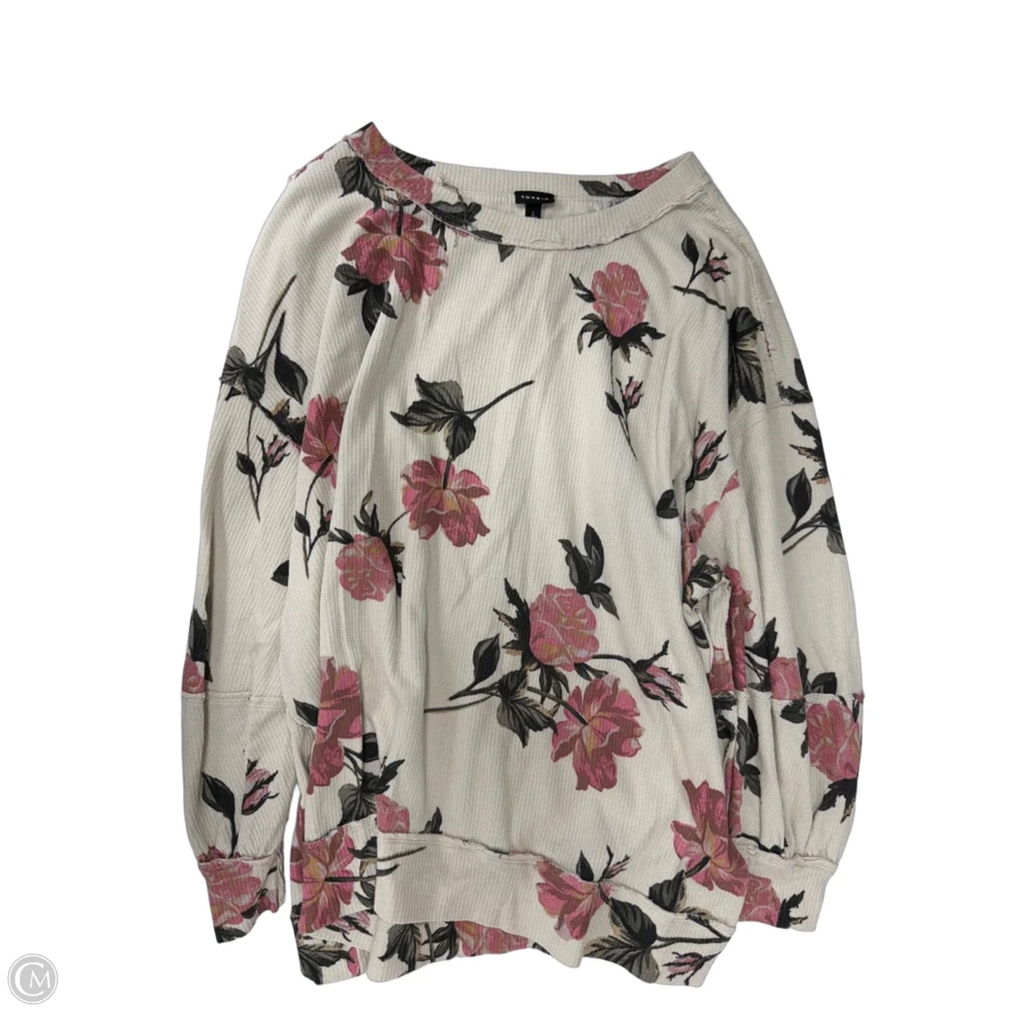 Top Long Sleeve By Torrid In Floral Print, Size: 2x