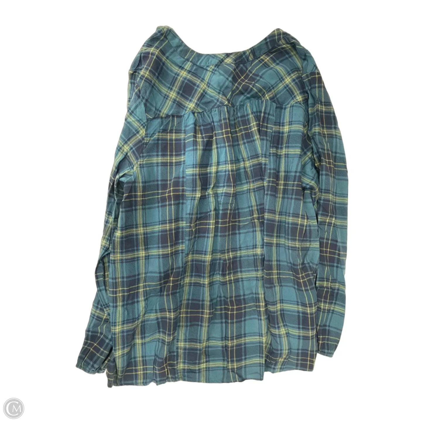 Top Long Sleeve By Torrid In Plaid Pattern, Size: 3x