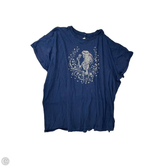 Top Short Sleeve By Torrid In Blue, Size: 4x