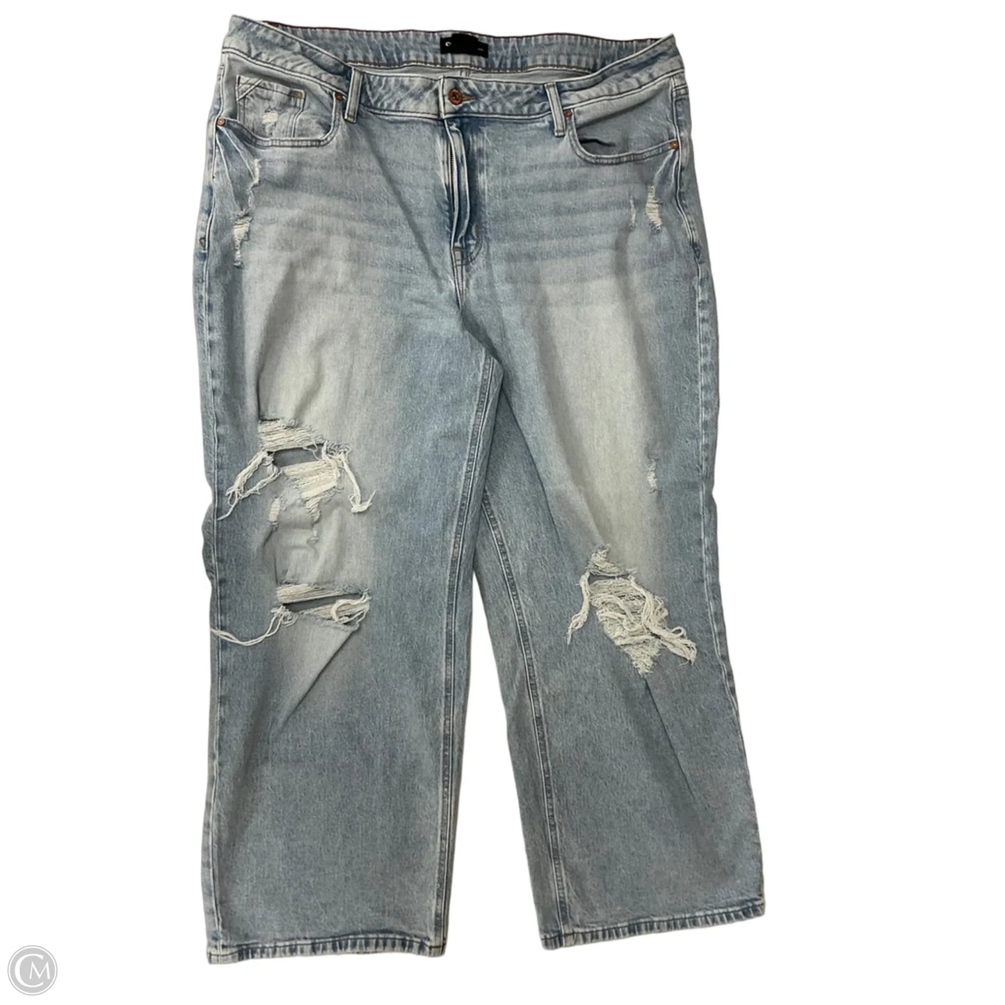 Jeans Straight By Clothes Mentor In Blue Denim, Size: 18