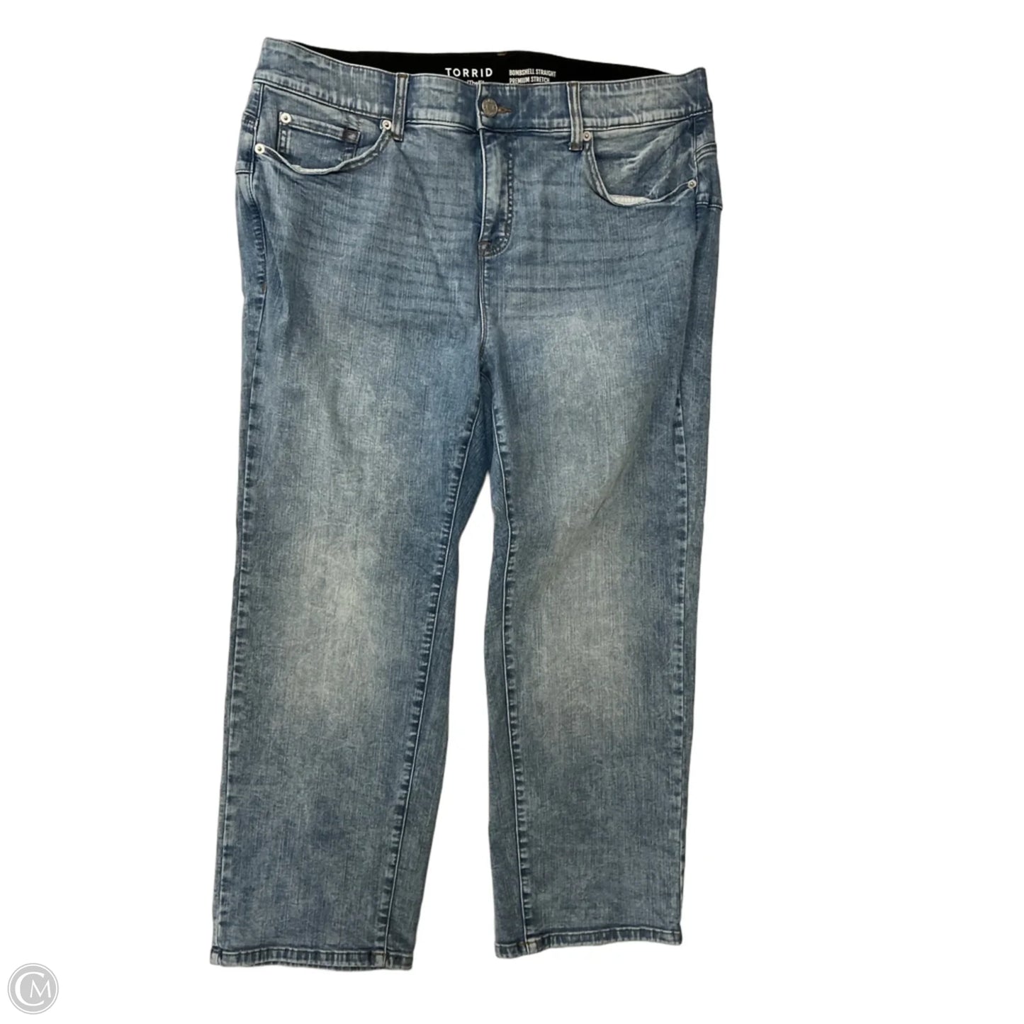 Jeans Straight By Torrid In Blue Denim, Size: 20