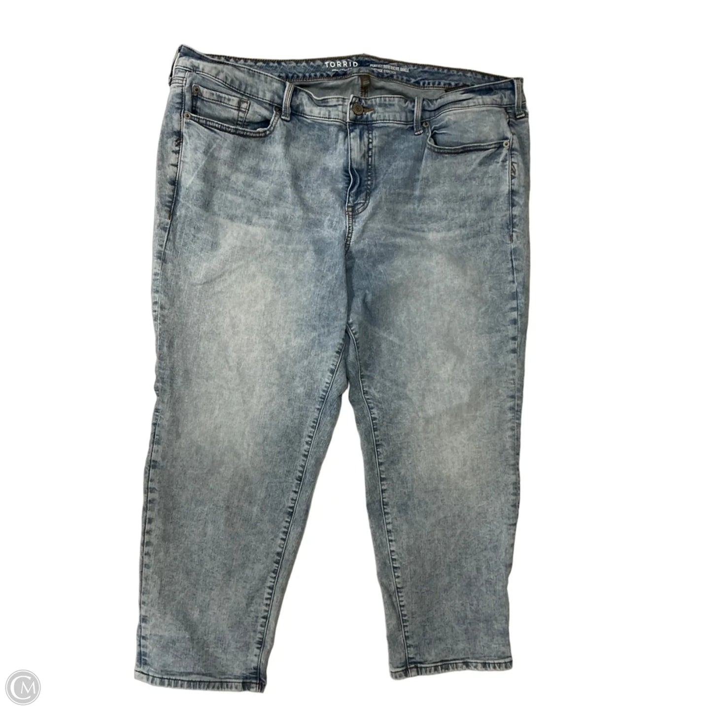 Jeans Boyfriend By Torrid In Blue Denim, Size: 22