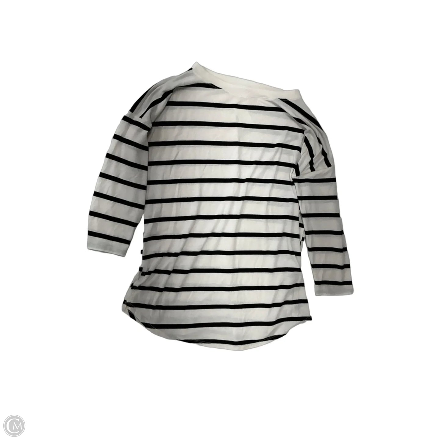 Top 3/4 Sleeve By Just Be In Striped Pattern, Size: S
