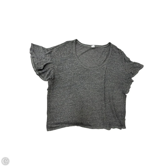Top Short Sleeve By Old Navy In Grey, Size: Xl