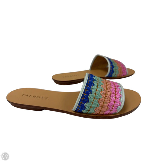 Sandals Flats By Talbots In Multi-colored, Size: 7