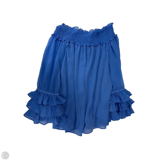 Top Sleeveless By Cece In Blue, Size: M