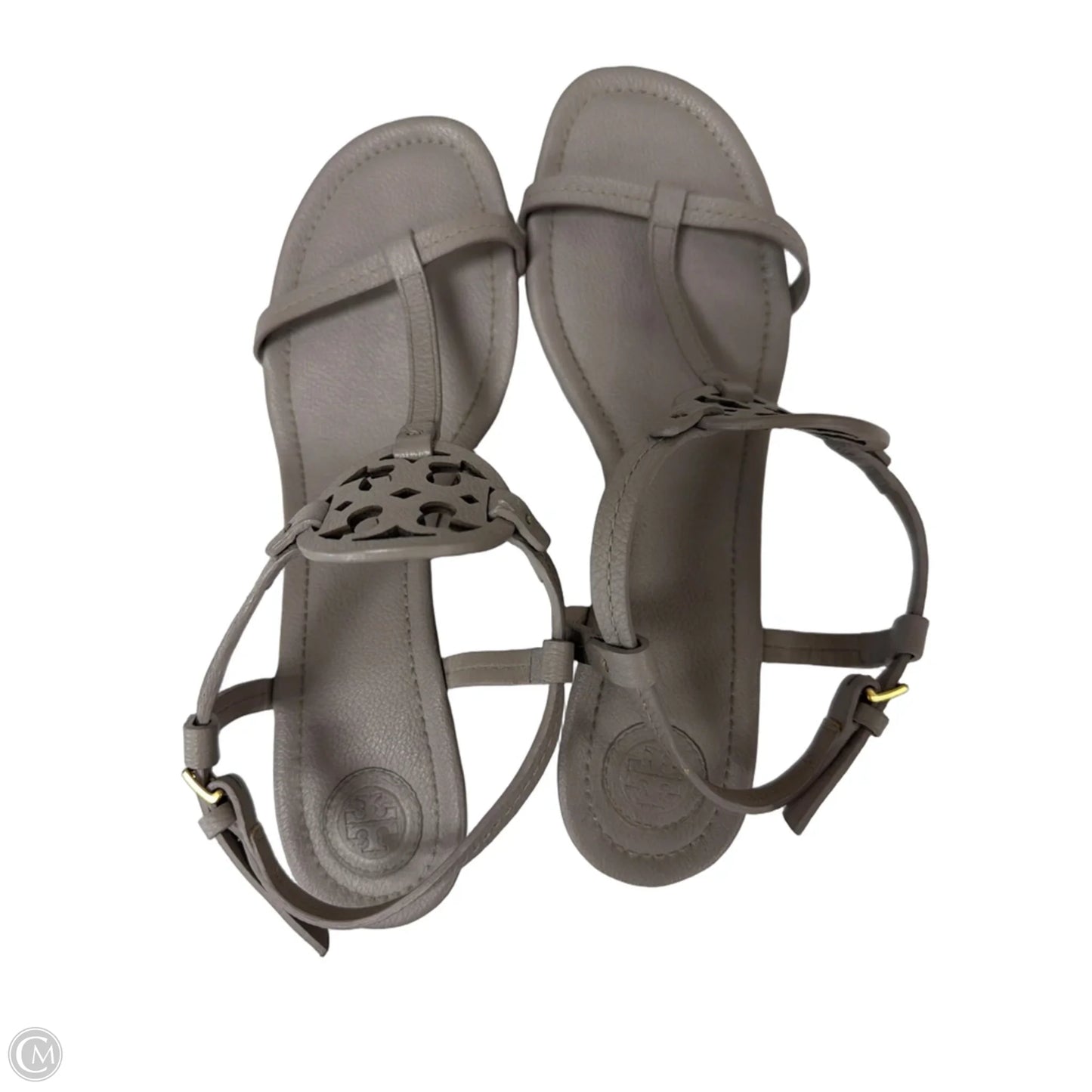Sandals Designer By Tory Burch In Grey, Size: 9