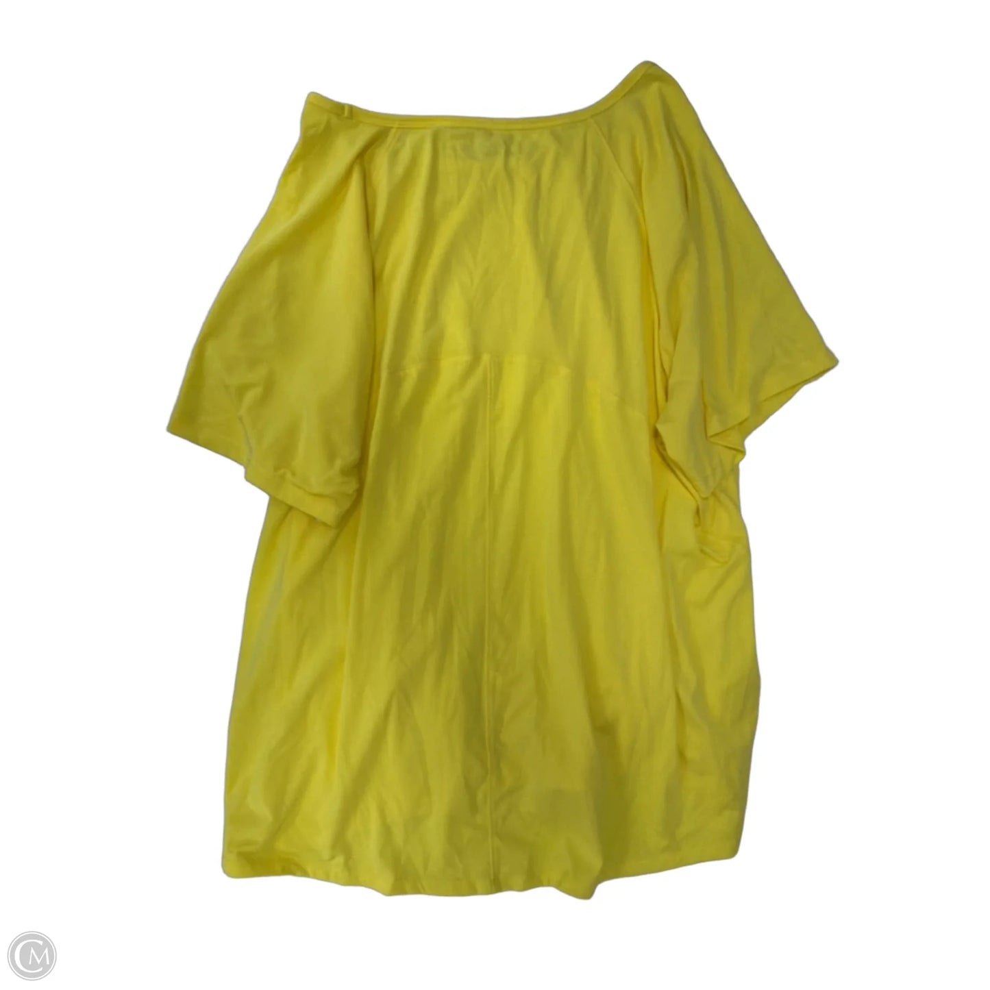 Top Short Sleeve By Cato In Yellow, Size: 2x