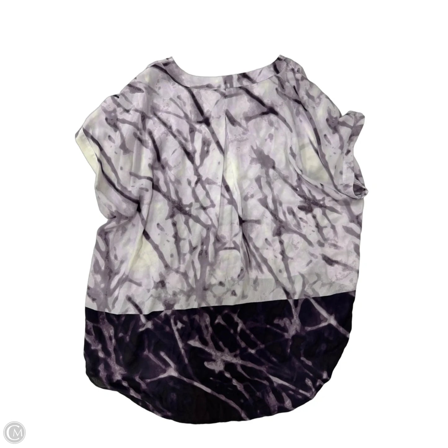 Top Short Sleeve By Simply Vera In Purple, Size: 1x