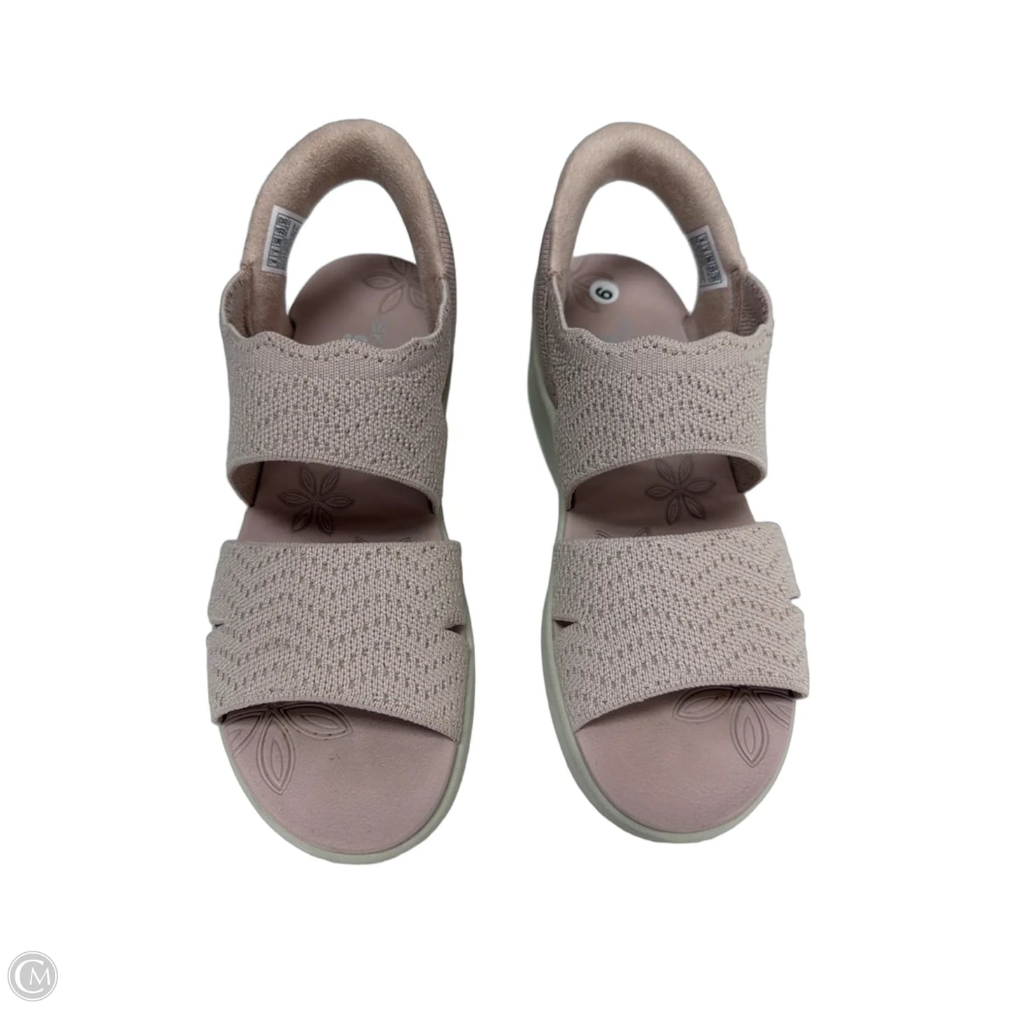 Sandals Heels Wedge By Skechers In Pink, Size: 6