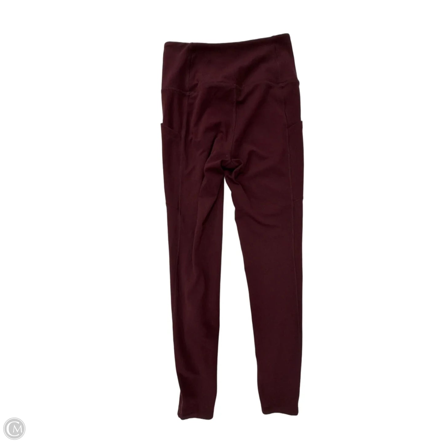 Athletic Leggings By Banana Republic In Maroon, Size: S